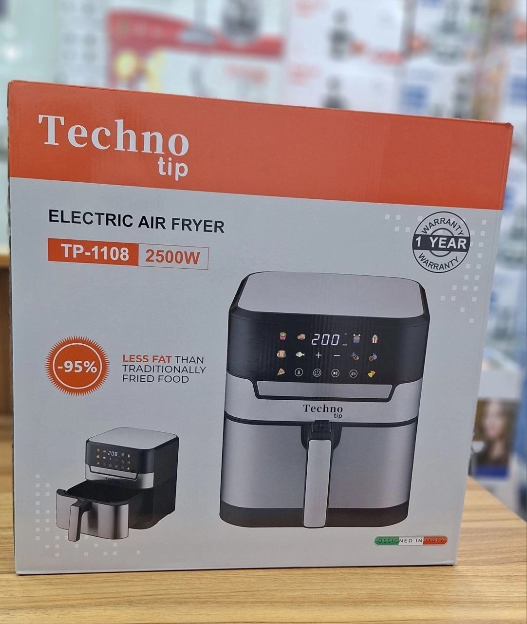 سرخ کن تکنو مدل TP-1108 ظرفیت ۱۰ لیتر بدون روغن